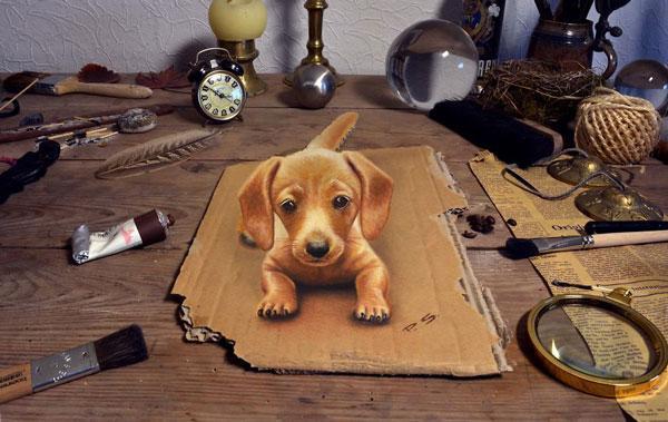 نقاشی هایی که از دنیای دو بعدی بیرون پریده اند!