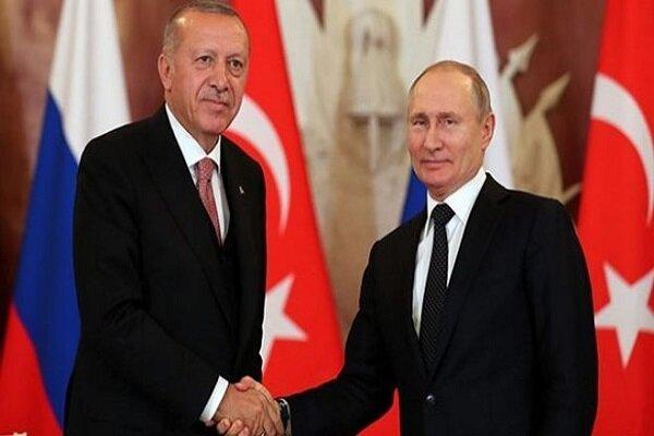 اردوغان و پوتین تلفنی گفتگو کردند اردوغان و پوتین تلفنی مصاحبه کردند