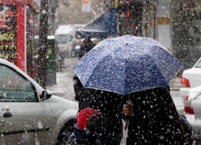 بارش برف و باران در 14 استان ، آخر هفته پربارش در 16 استان ، شرایط جوی تهران در 2 روز آینده