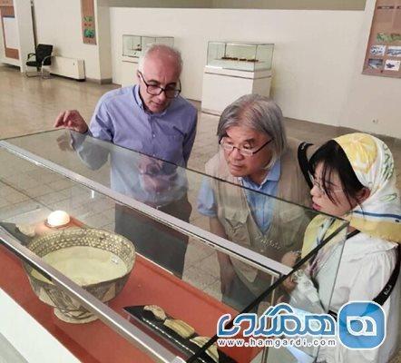 باستان شناسان مرکز باستان شناسی جاده ابریشم از موزه ملی ایران بازدید کردند